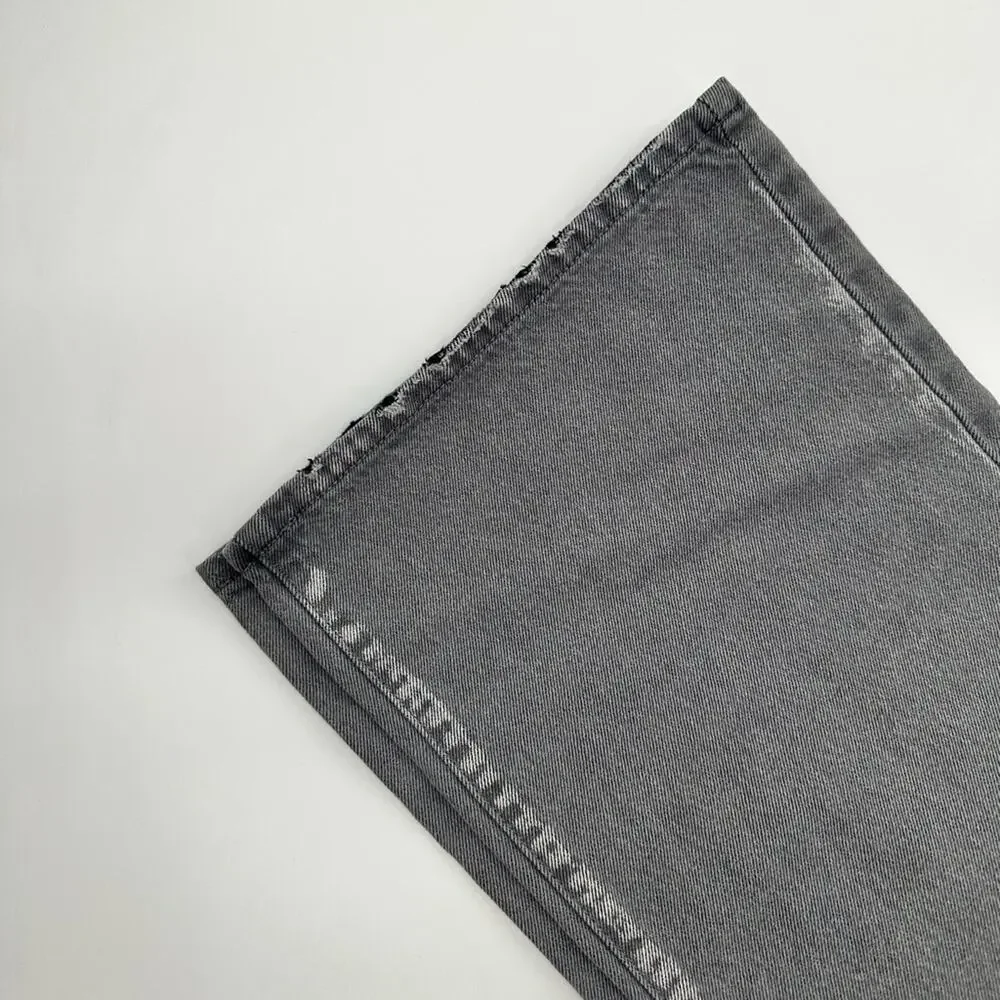 KanCan Alessia Ultra High Rise 90's Flare Light Gray Denim Jeans Size 9 - Picture 4 of 9